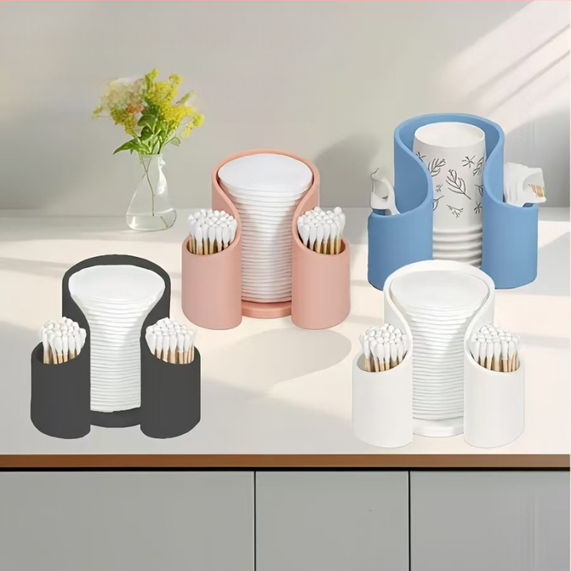 Határokon átnyúló kozmetikai pamut tárolódoboz szépségápolási vattapálcika doboz fésülködőasztal tároló papírpohár fogpiszkáló fogselyem tárolás nagykereskedelem