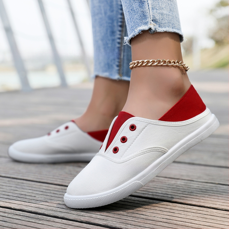 2025. aasta kevadised lõuendikingad meestele ja naistele, paaridele mõeldud madalad kingad, üliõpilastele mõeldud Korea stiilis riidest kingad, madalad üksikud kingad, vabaajajalatsid, vabaajamood