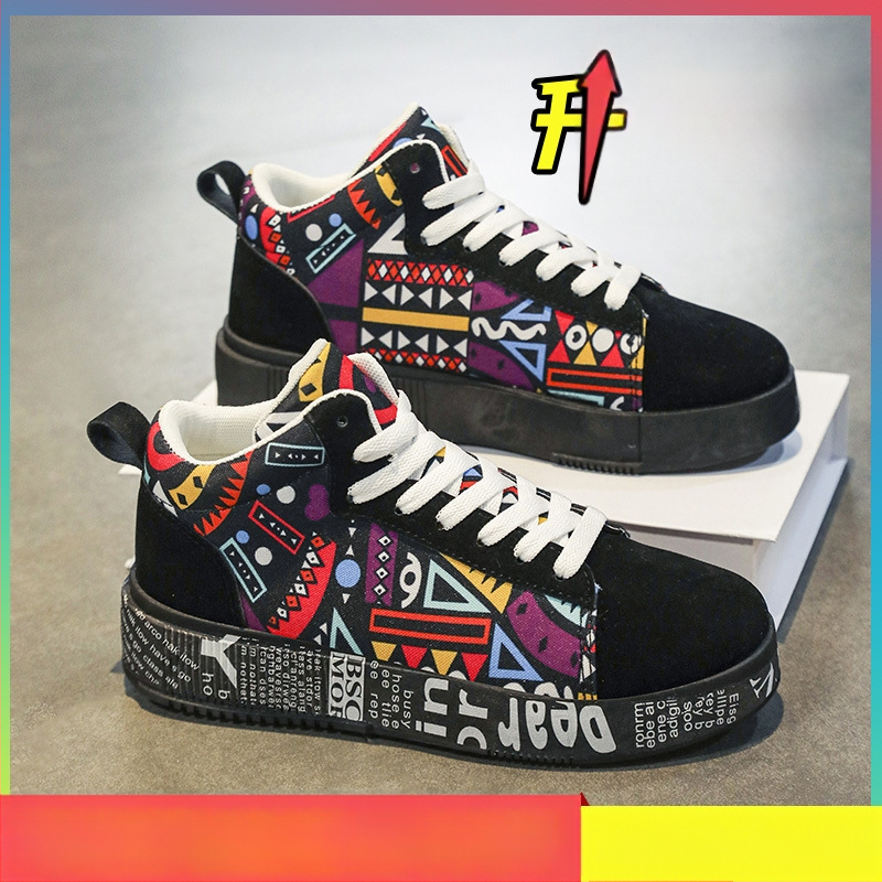 Piros férfi cipők 2025 új ifjúsági év szabadidős sport középiskolás gyerekeknek a kígyó éve magas szárú cipők diák utcai cipők