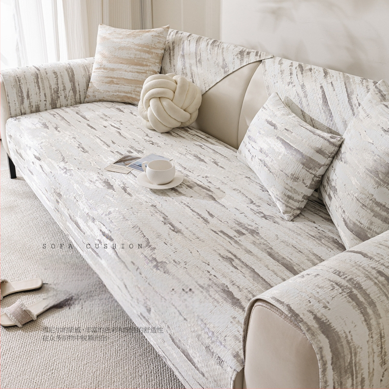 Modern egyszerű kanapépárna 2025 új, négy évszakos univerzális zsenília nappali bőr kanapé csúszásgátló párnahuzat