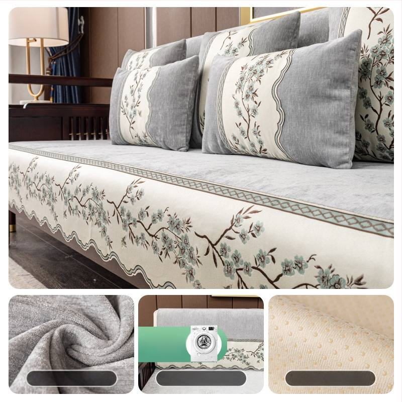 2024 Népszerű új kanapépárna Chenille Light luxus csúszásmentes párna, mindenhez illő, négy évszakos univerzális kanapéhuzat