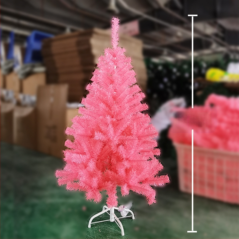 Διακοσμητικό χριστουγεννιάτικο ροζ δέντρο με διασυνοριακή διακόσμηση 1,5 μ. 1,8 μ. Home Bare Tree Βιτρίνα καταστήματος Κρυπτογραφημένο χριστουγεννιάτικο δέντρο PVC