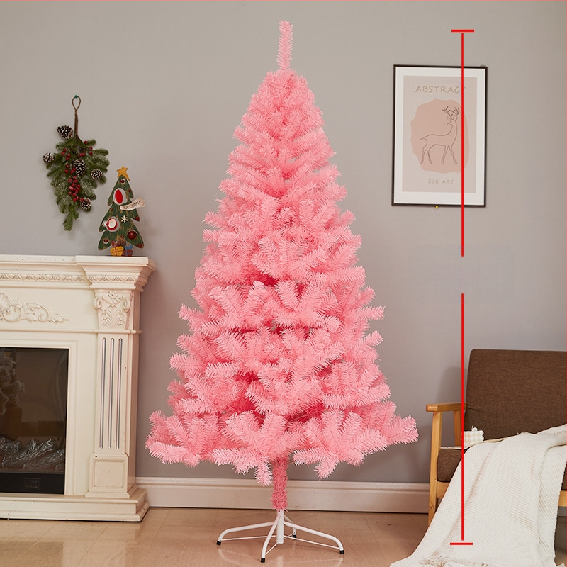 Διακοσμητικό χριστουγεννιάτικο ροζ δέντρο με διασυνοριακή διακόσμηση 1,5 μ. 1,8 μ. Home Bare Tree Βιτρίνα καταστήματος Κρυπτογραφημένο χριστουγεννιάτικο δέντρο PVC
