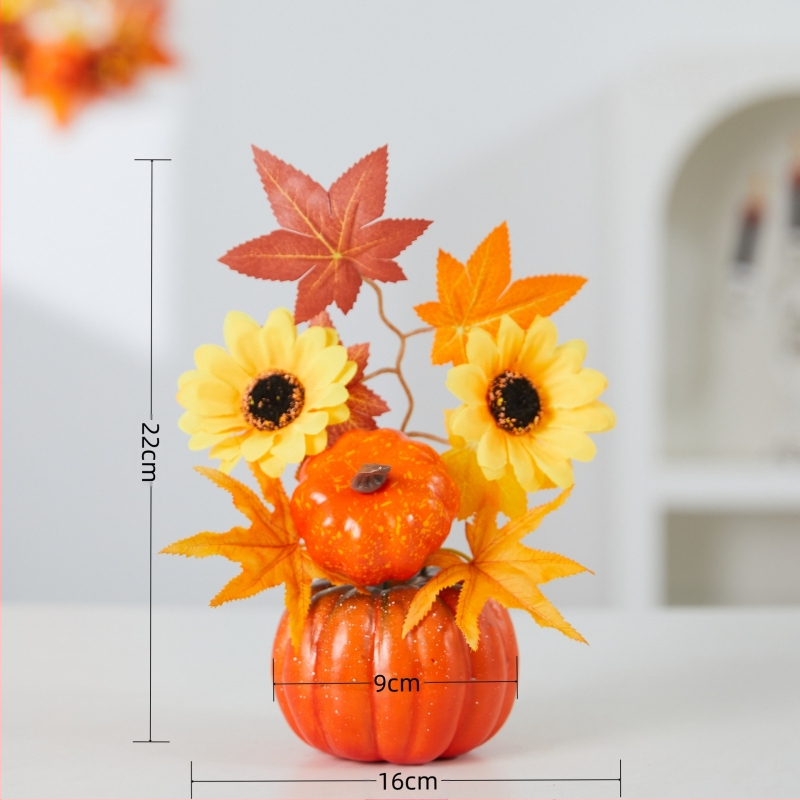 Prekogranični novi proizvod Halloween ukras Javorov list Simulacija bundeve Jesenji festival žetve Festival duhova Scena Ukrasi