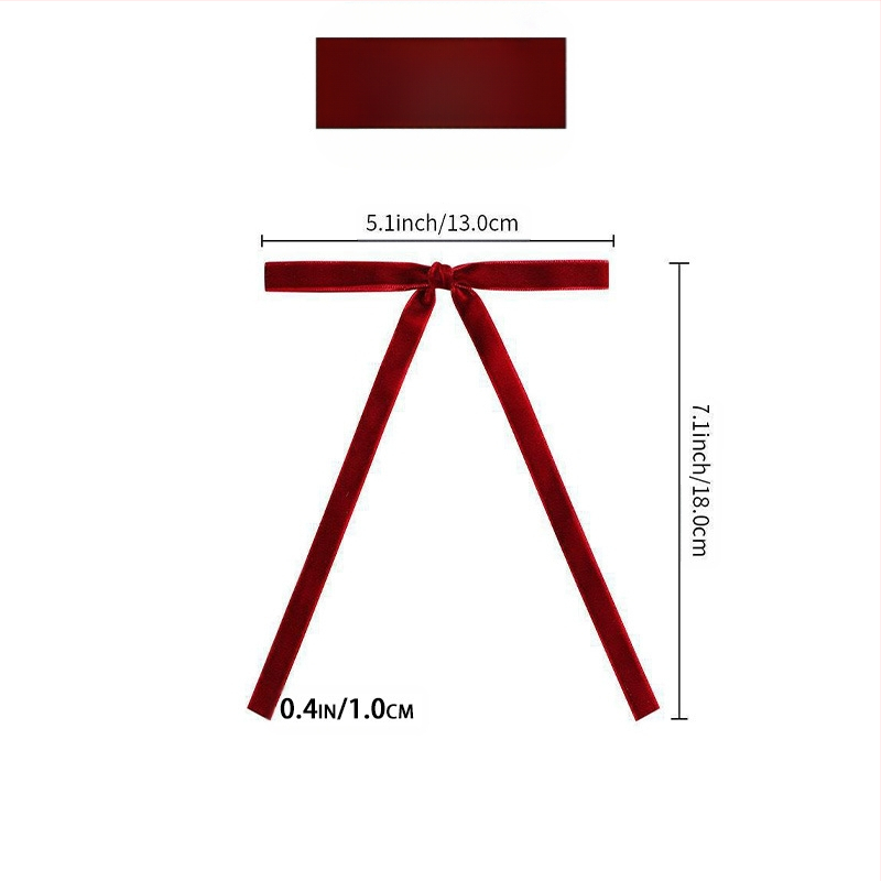 Prekogranična nova baršunasta vrpca za božićno drvce, ukras za mašnu, blagdanski pribor, scenski prikaz, viseći pribor