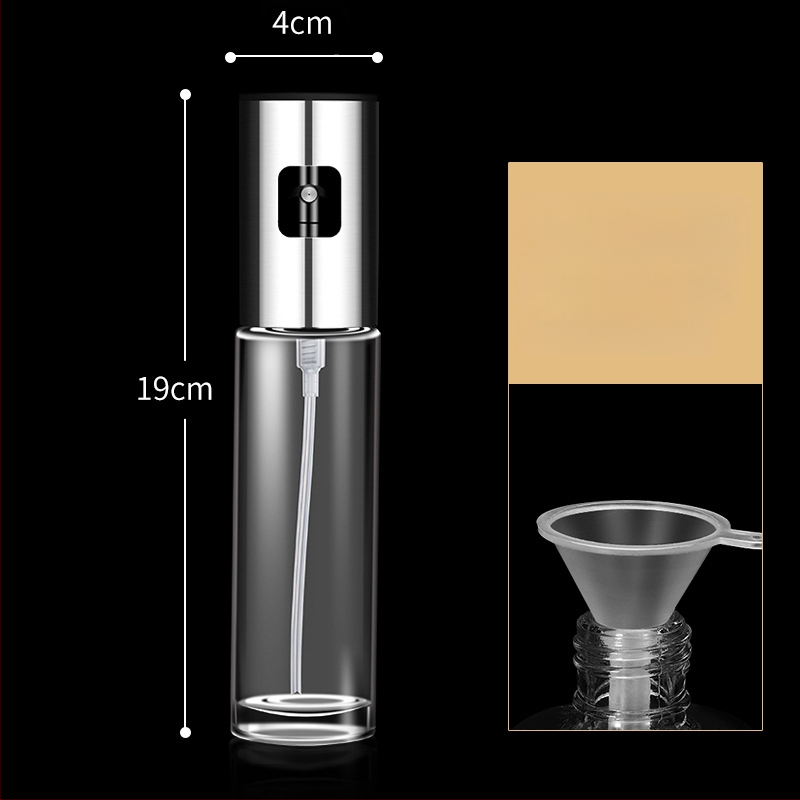 Deimantinio stiklo aliejaus puodas iš nerūdijančio plieno, mažas aliejaus butelis, aliejaus puodas virtuvei, buitinis sojų padažo acto prieskonių butelis, be aliejaus nuotėkio, medaus puodas