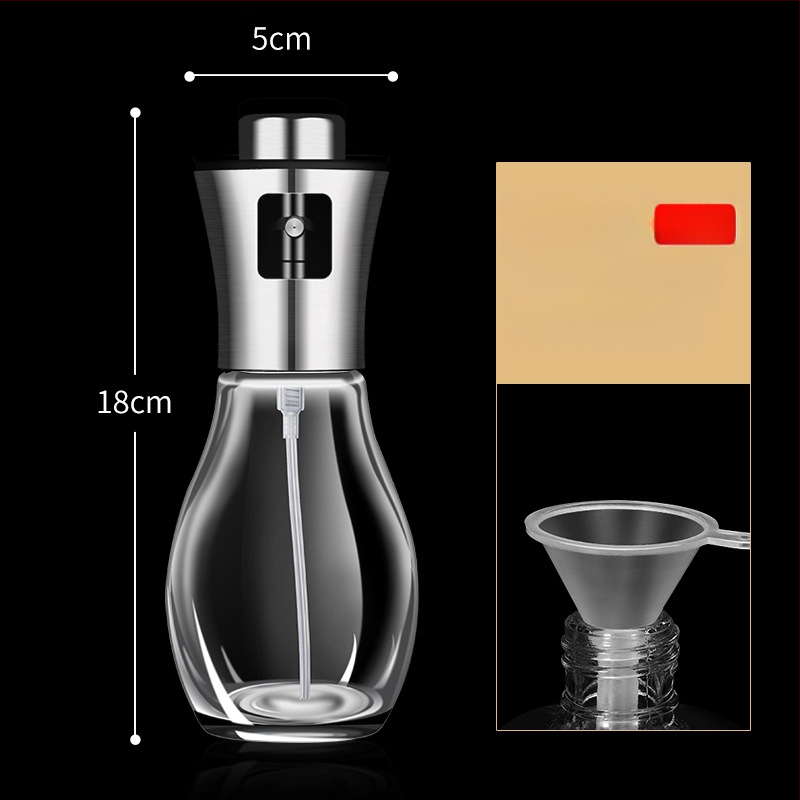 Deimantinio stiklo aliejaus puodas iš nerūdijančio plieno, mažas aliejaus butelis, aliejaus puodas virtuvei, buitinis sojų padažo acto prieskonių butelis, be aliejaus nuotėkio, medaus puodas