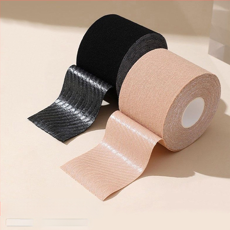 Uued piiriülesed venivast riidest rinnakleebised, kogutud rinnakleebised, teibiga nähtamatu tõstev isekleepuvad spordisidemega rinnakleebised naistele