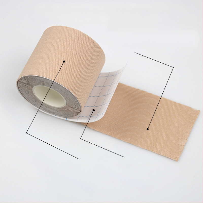 Uued piiriülesed venivast riidest rinnakleebised, kogutud rinnakleebised, teibiga nähtamatu tõstev isekleepuvad spordisidemega rinnakleebised naistele