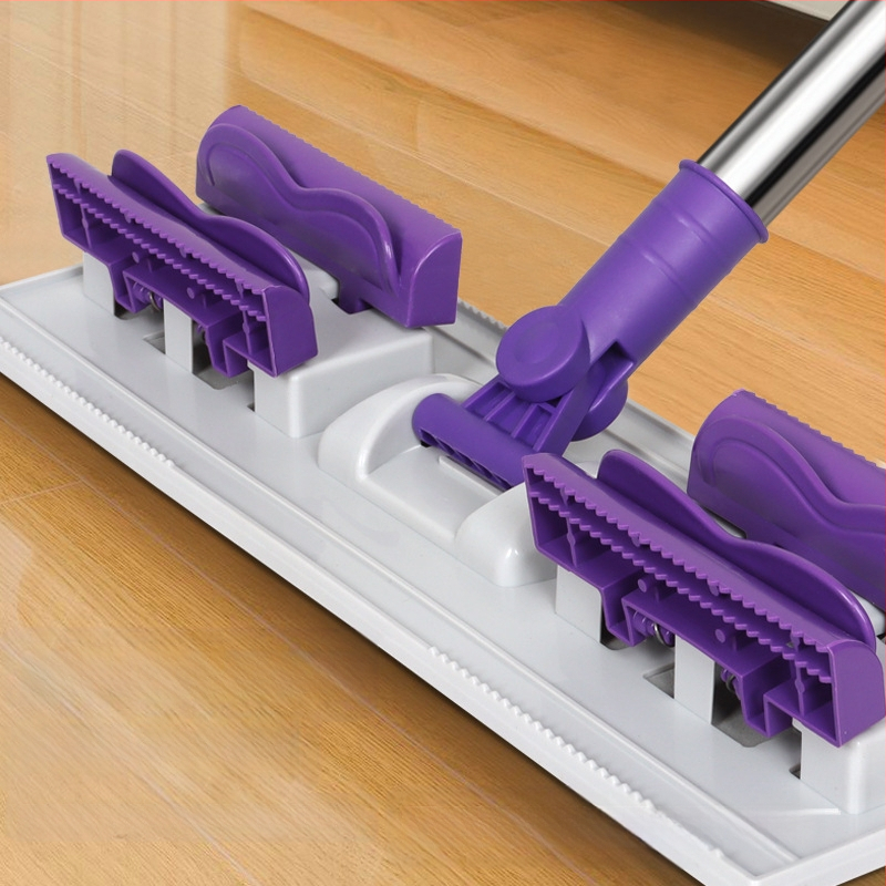 Σφιγκτήρας υφάσματος επίπεδης σφουγγαρίστρας αυτοκόλλητη βολική σφουγγαρίστρα με αγκράφα οικιακή τεμπέλης παχύρρευστη σφουγγαρίστρα σφουγγαρίστρα ξύλινου δαπέδου