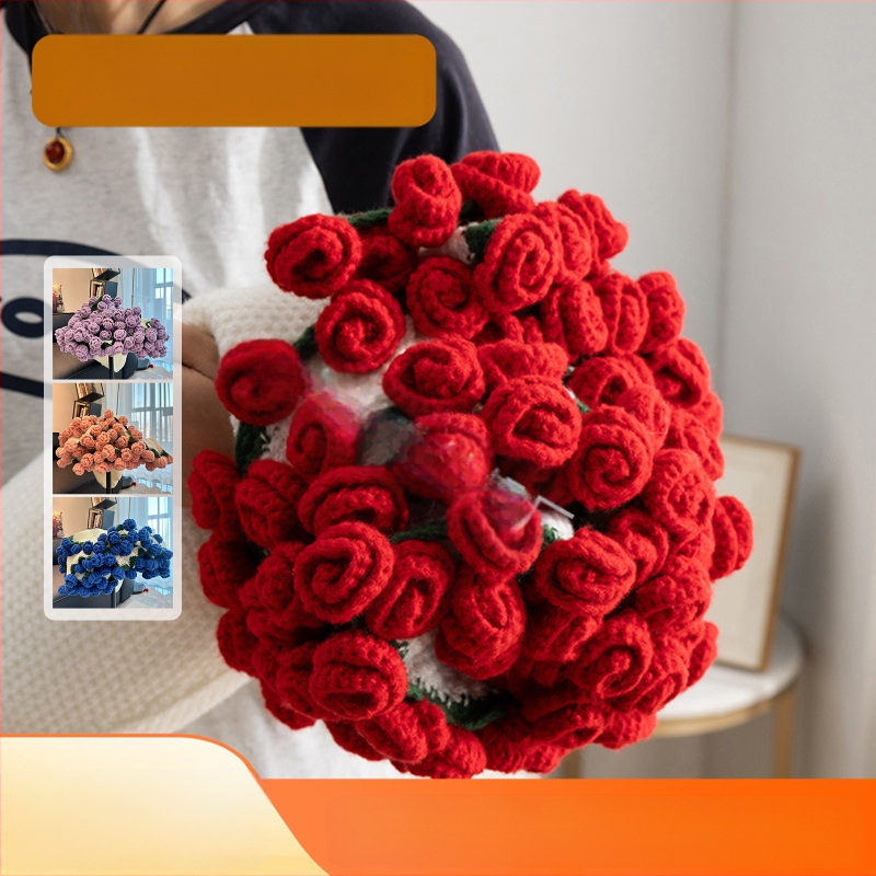 Užbaigta rožių puokštės antklodė, snukučio antklodė, Valentino dienos dovana merginai, 99 gėlių antklodė, rožių antklodė