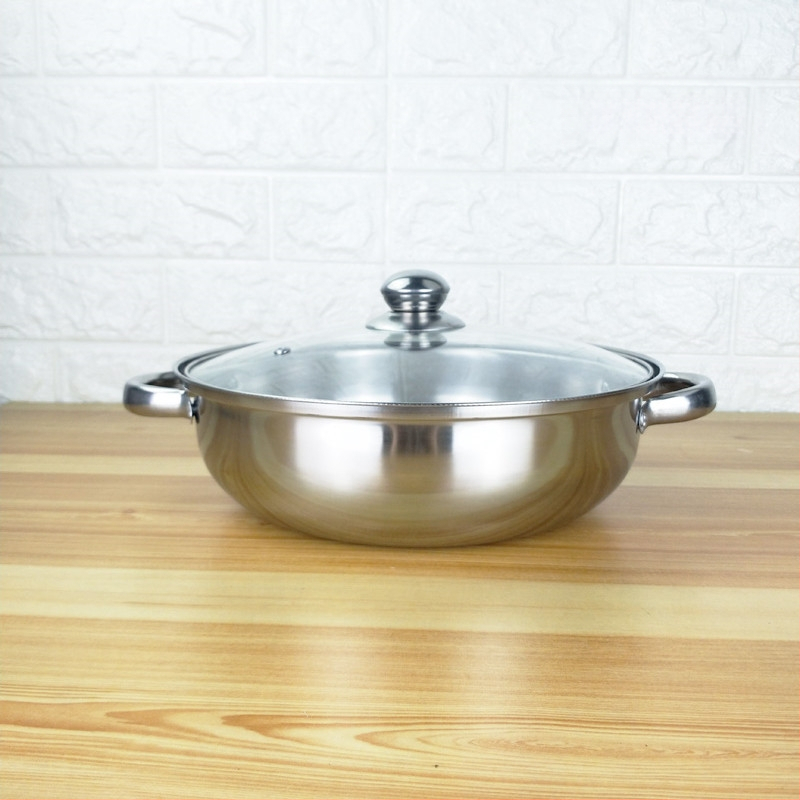 Неръждаема стомана двуслойна параходка 28 см параходка за супа двойна употреба многослойна тенджера за супа подаръчна тенджера гореща тенджера подаръчно лого универсална