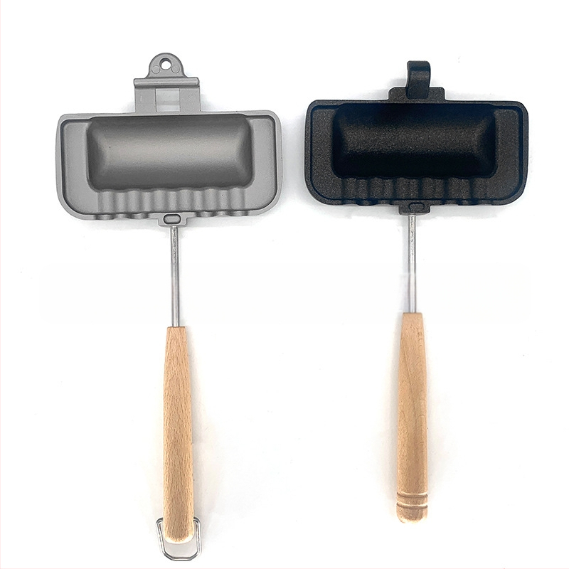 Õues kasutatav gaasiga kahepoolne praepann võileivavorm röstsaia küpsetuspann katmata eemaldatav praepann küpsetuspann