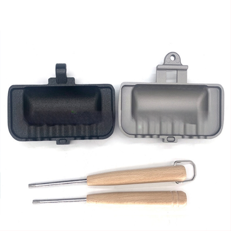 Õues kasutatav gaasiga kahepoolne praepann võileivavorm röstsaia küpsetuspann katmata eemaldatav praepann küpsetuspann