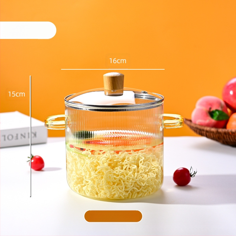 Didelio borosilikatinio stiklo puodas su atvira liepsna, atsparus aukštai temperatūrai, mažas pieno puodas, skaidrus garintuvas, elektrinė keraminė viryklė, specialus raudonojo vyno puodas, ypač didelis