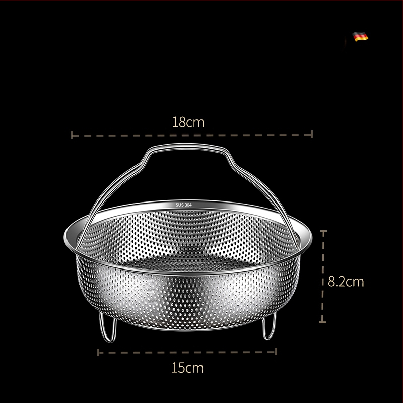 304 nerūsējošā tērauda tvaicētājs rīsu vārītājs ūdensnecaurlaidīgs sabiezināts tvaicētājs tvaicēti dārzeņi tvaicētas maizītes ar rokturi tvaicēšanas režģis tvaicēšanas režģis tvaicēšanas režģi