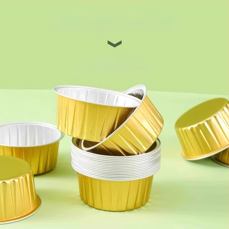 Oro keptuvės alavo folijos dubuo aliuminio folija kartojama buitinė orkaitė pyrago pudingo kepimo forma maža alavo folijos dėžutė puodelio padėklas