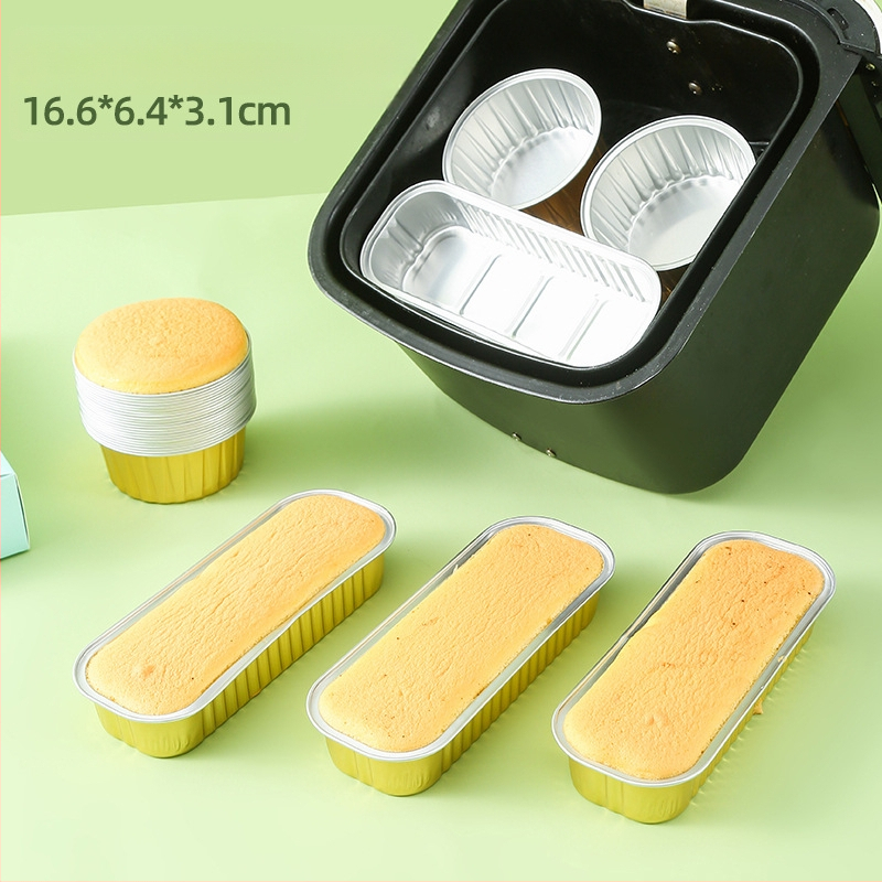 Oro keptuvės alavo folijos dubuo aliuminio folija kartojama buitinė orkaitė pyrago pudingo kepimo forma maža alavo folijos dėžutė puodelio padėklas