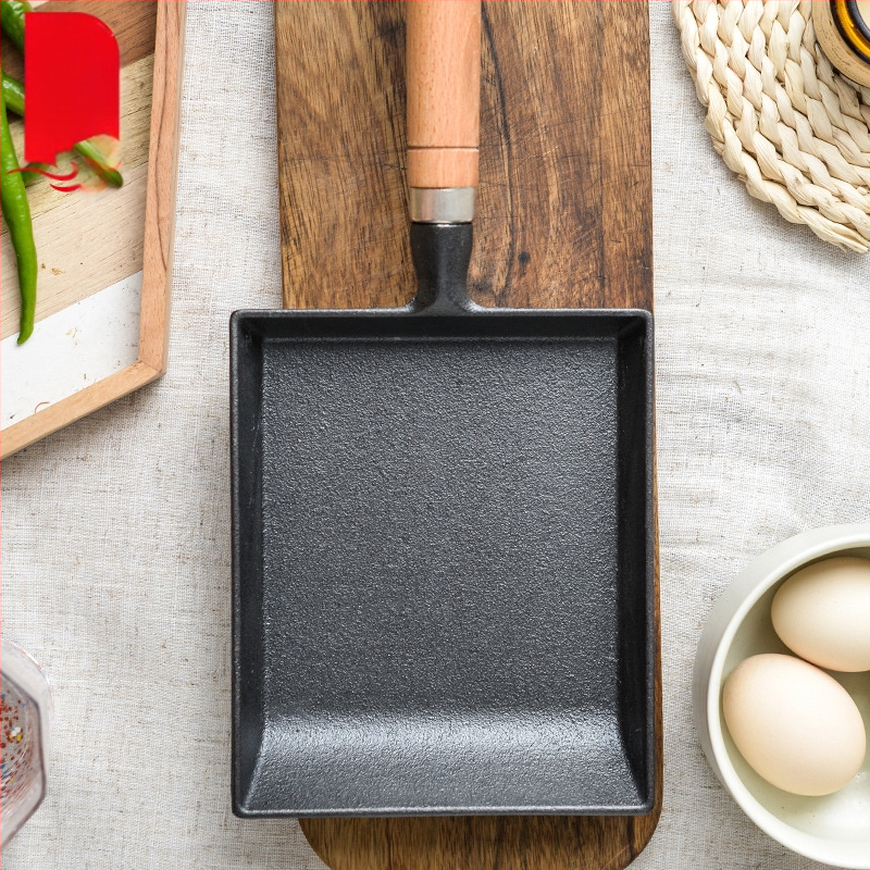 Jaapani tamagoyaki pott Paksu munaga röstitud munarull Praepann Ruudukujuline omlett Praepann Katmata mittenakkuva kattega praepann Malmist praepann