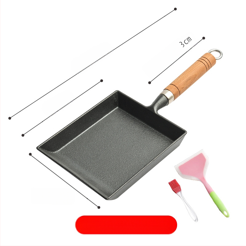 Jaapani tamagoyaki pott Paksu munaga röstitud munarull Praepann Ruudukujuline omlett Praepann Katmata mittenakkuva kattega praepann Malmist praepann