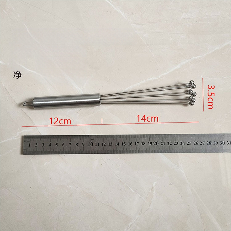 Nerūdijančio plieno rankinis kiaušinių plaktuvas, spyruoklinis kiaušinių maišytuvas, grietinėlės ir tešlos maišymo lazdelė, kepimo įrankis