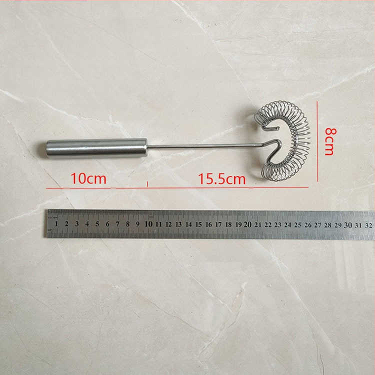 Nerūdijančio plieno rankinis kiaušinių plaktuvas, spyruoklinis kiaušinių maišytuvas, grietinėlės ir tešlos maišymo lazdelė, kepimo įrankis
