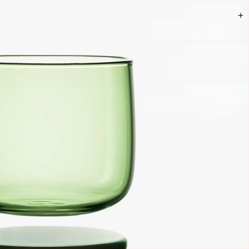 Kreatív Függesztett Üvegpohár, Magas Bórszilikát Üveg Kávéspohár, Magas Kinézetű Kontrasztos Színű Függesztett Ivópohár, Háztartási Tejespohár