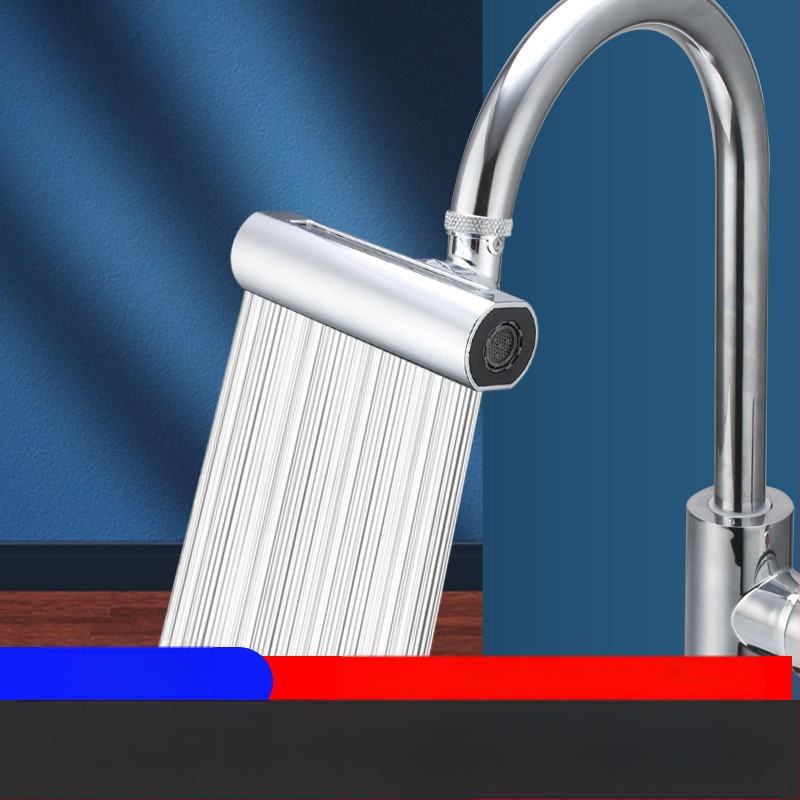 Feiyu kuhinjska slavina s vodopadom, rotirajuća s četiri stupnja prijenosa, otporna na prskanje vode, univerzalni adapter za mlaznicu za vodu, produžetak, otporan na artefakte