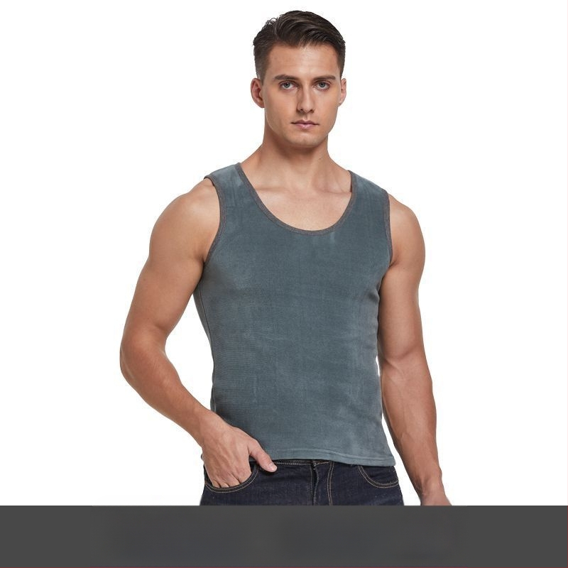 Kahepoolne sametist meeste sametist paksendatud meeste termovest, meeste intiimvest, alumine särk, sügismantli alumine särk