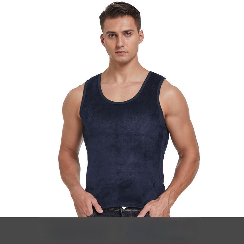 Kahepoolne sametist meeste sametist paksendatud meeste termovest, meeste intiimvest, alumine särk, sügismantli alumine särk