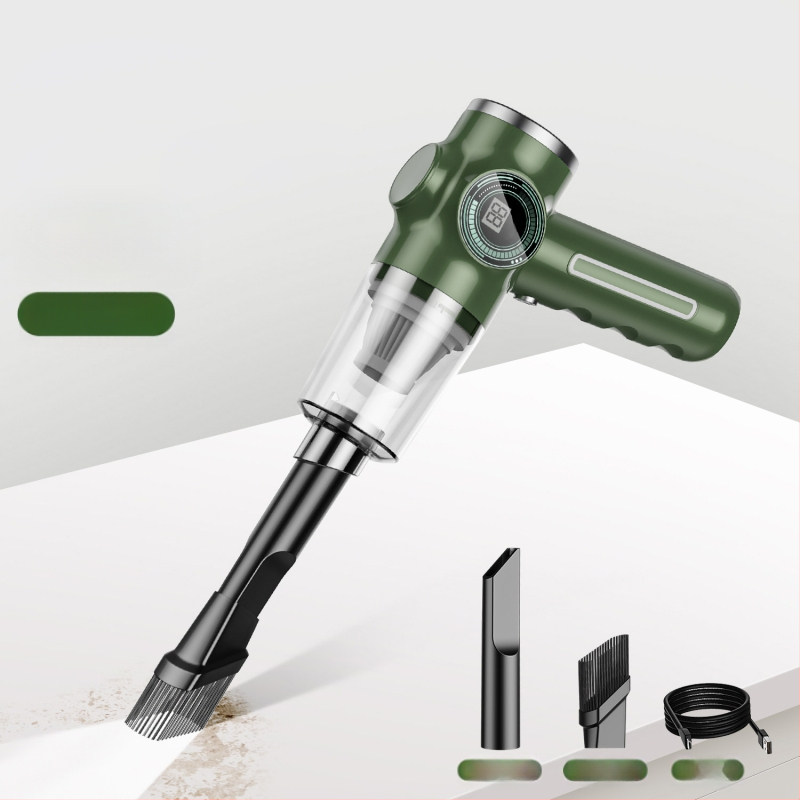 Skaitmeninis automobilio dulkių siurblys, tinkantis namams ir automobiliui, dvigubos paskirties nešiojamas, didelės galios, tylus rankinis dulkių siurblys