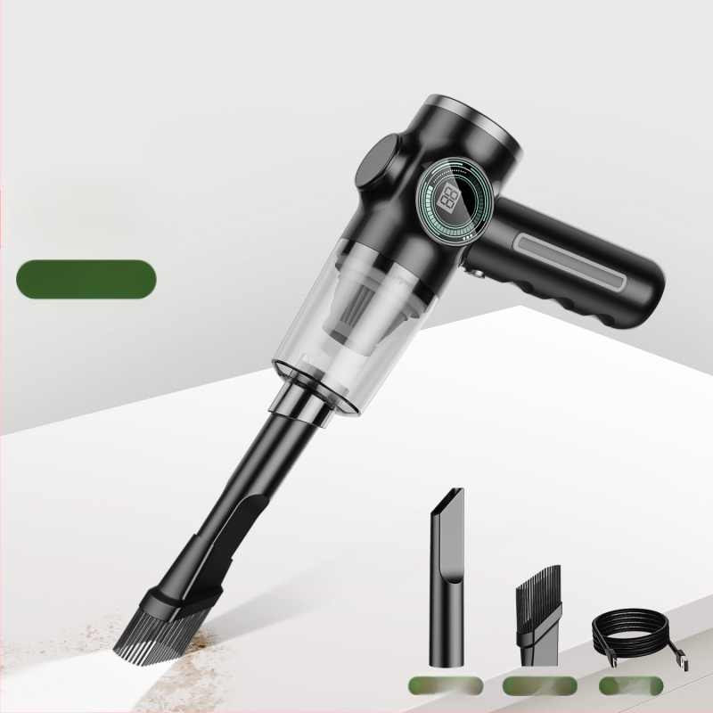 Skaitmeninis automobilio dulkių siurblys, tinkantis namams ir automobiliui, dvigubos paskirties nešiojamas, didelės galios, tylus rankinis dulkių siurblys