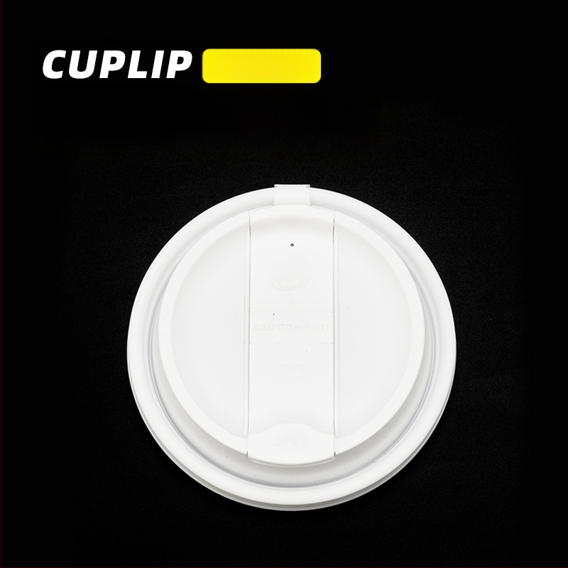 90 kalibro arbatos ir kavos integruotas dangtelis, madingas sniego lauko spalvos pieno arbatos puodelio dangtelis, vienkartinis plastikinis dangtelis, kavos integruotas puodelio dangtelis