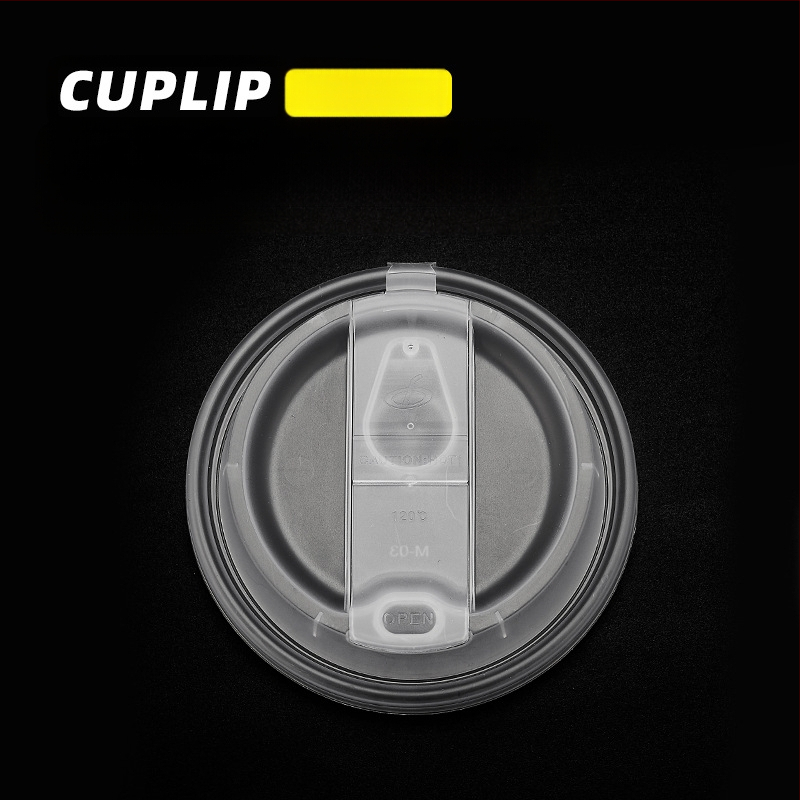 90 kalibro arbatos ir kavos integruotas dangtelis, madingas sniego lauko spalvos pieno arbatos puodelio dangtelis, vienkartinis plastikinis dangtelis, kavos integruotas puodelio dangtelis