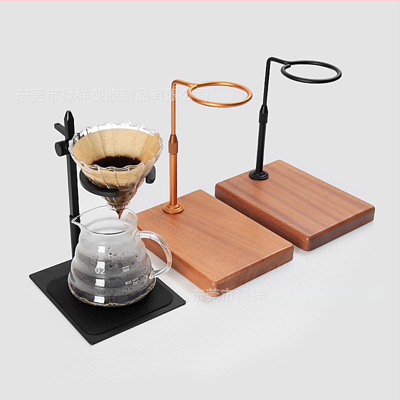 Držač za kavu od punog drva, podesivi V60, držač za čaše s filterom za kapanje, držač za pribor za kavu za dijeljenje