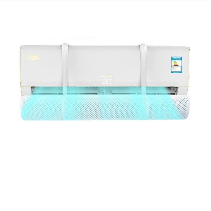 Naujo gamintojo oro kondicionieriaus priekinis stiklas su apsauga nuo tiesioginio pūtimo, teleskopiniu pakabinamu oro kondicionieriaus išleidimo anga, vėjo deflektorius be kondensato