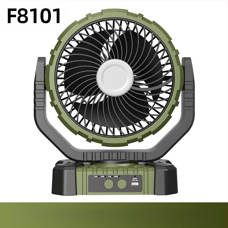 Naujas lauko kempingo stiliaus didelės funkcijos itin ištvermingas išmanusis kratymo galvutės nešiojamas USB įkrovimo ventiliatorius, gamintojas, didmeninė prekyba