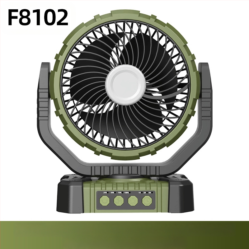 Naujas lauko kempingo stiliaus didelės funkcijos itin ištvermingas išmanusis kratymo galvutės nešiojamas USB įkrovimo ventiliatorius, gamintojas, didmeninė prekyba