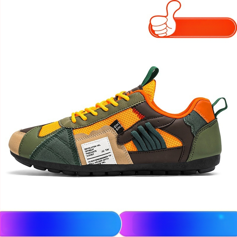 Férfi cipők Nyár 2025 Új divatos színillesztés Sokoldalú divatos cipők Divattrend Ifjúsági niche utcai lövészet Diákcipők