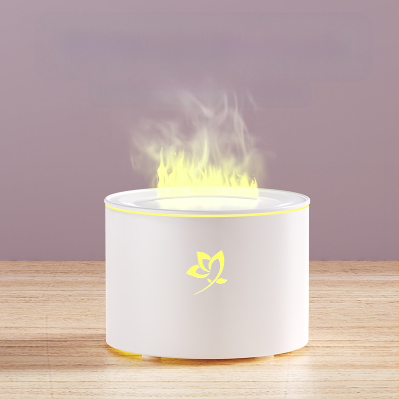 2025 Új Szimulációs Láng Aromaterápiás Gép Otthoni Asztali Rózsa Aromaterápiás Gép Hálószoba Iroda Nagy Körkörös Párásító