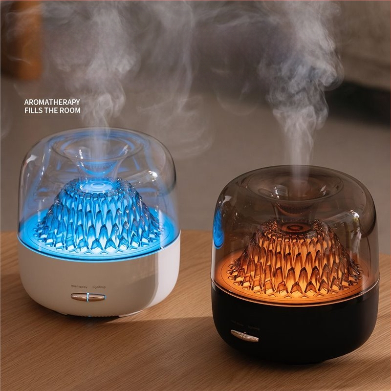 Üveg aromaterápiás párásító, környezeti fény, nagy ködmennyiség, hálószoba irodai asztali aromaterápiás gép, születésnapi ajándék lányoknak