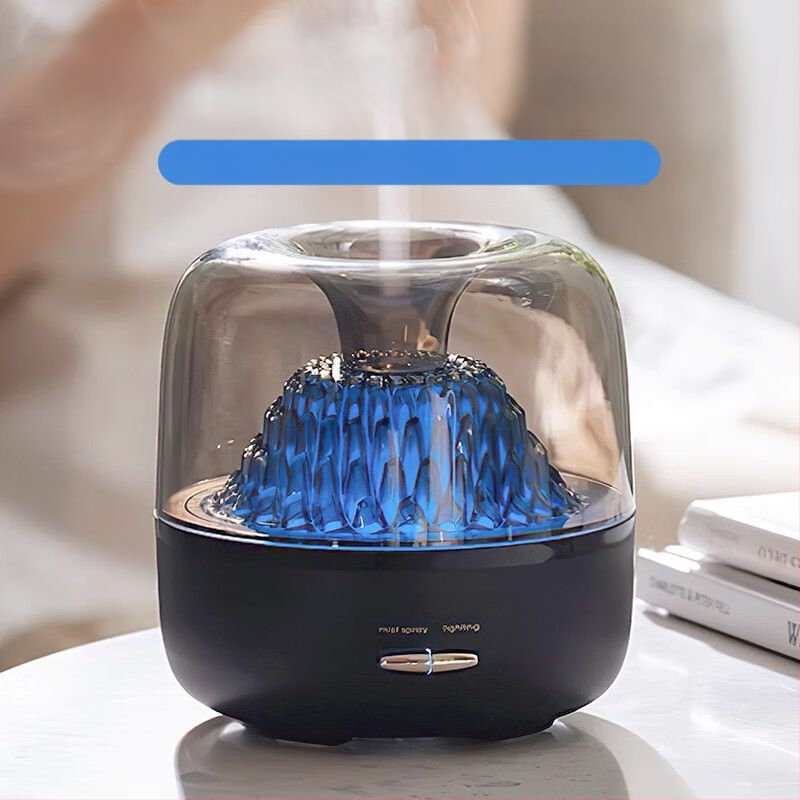 Üveg aromaterápiás párásító, környezeti fény, nagy ködmennyiség, hálószoba irodai asztali aromaterápiás gép, születésnapi ajándék lányoknak