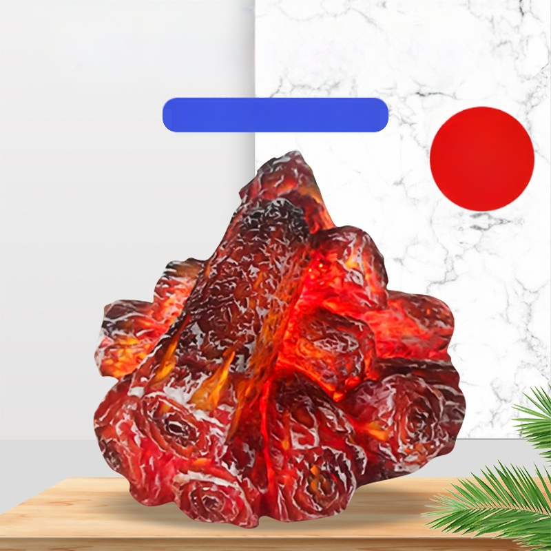 LED gyanta szimuláció faszén láng lámpa modern egyszerű elem dekoráció karácsonyi ajándék jelenet kellékek