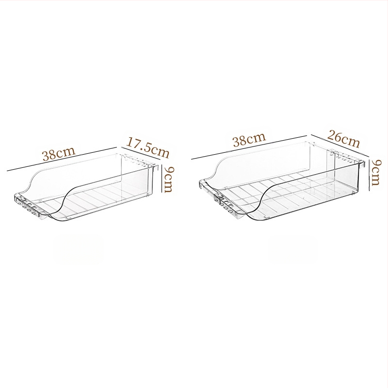 Nyári hűtőszekrény ital kétrétegű tárolódoboz műanyag átlátszó összecsukható sörös kólásdoboz fiókos típusú tároló