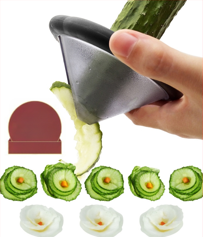 Kūrybinis šalto indo įrankis Daugiafunkcis daržovių spiralinis pjaustytuvas Cukinijų agurkų makaronų pjaustytuvas Smulkintuvas
