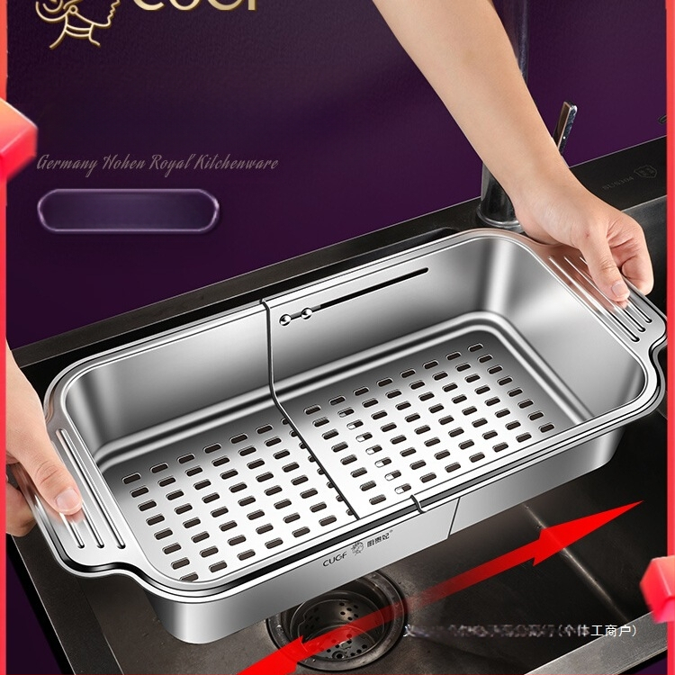 304 nerūdijančio plieno vieno kriauklės išleidimo krepšelis virtuvės kriauklės kriauklės teleskopinis išleidimo krepšelis naujas vandens filtro krepšelis