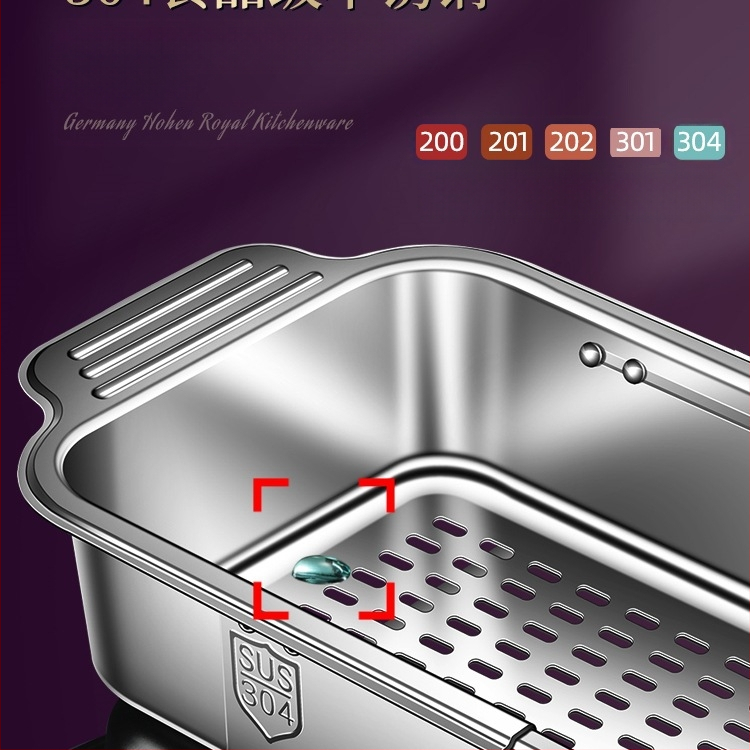 304 nerūdijančio plieno vieno kriauklės išleidimo krepšelis virtuvės kriauklės kriauklės teleskopinis išleidimo krepšelis naujas vandens filtro krepšelis