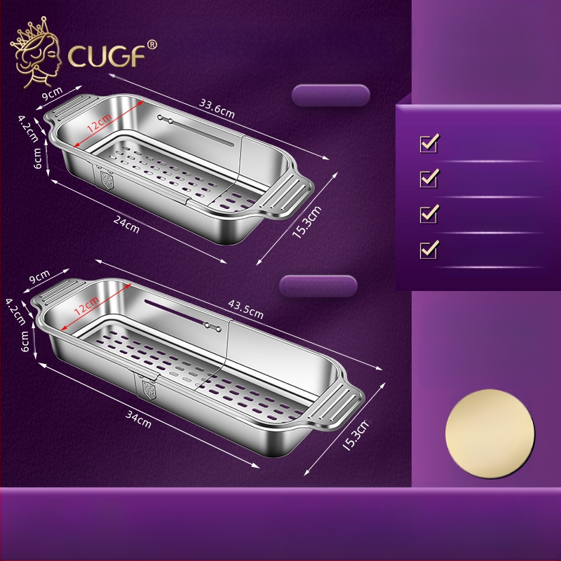 304 nerūdijančio plieno vieno kriauklės išleidimo krepšelis virtuvės kriauklės kriauklės teleskopinis išleidimo krepšelis naujas vandens filtro krepšelis