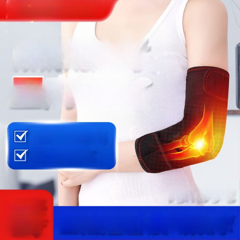Elektromos moxibustion meleg masszázs fűtött könyökvédők férfiaknak és nőknek fűtött nyakvédő karvédők tenisz sport fizioterápia töltés