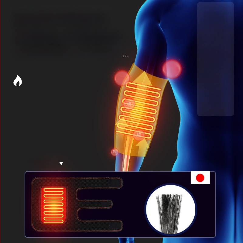 Elektromos moxibustion meleg masszázs fűtött könyökvédők férfiaknak és nőknek fűtött nyakvédő karvédők tenisz sport fizioterápia töltés
